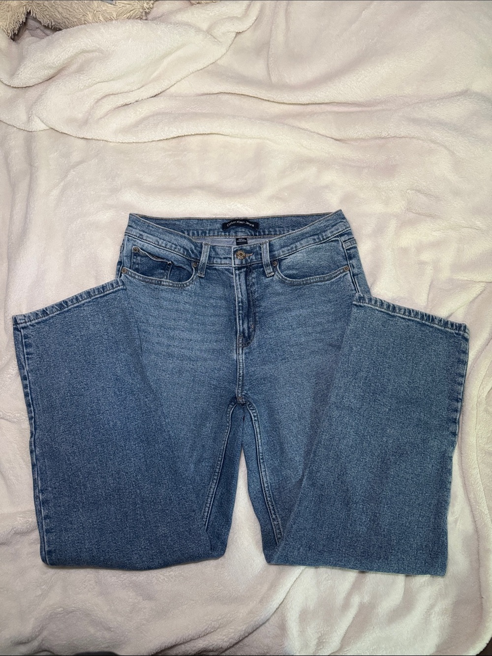 Calvin Klein Jeans Straight Leg Medium Blue Denim